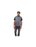 Gilet 100% poliestere con imbottitura soffice colore grigio
