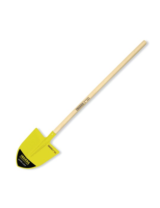 Pala de aluminio puntiaguda súper ligera con mango de álamo