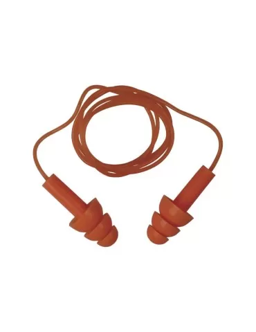 Tappi auricolari riutilizzabili in silicone con cordino in pvc&quot;conicfit100&quot;