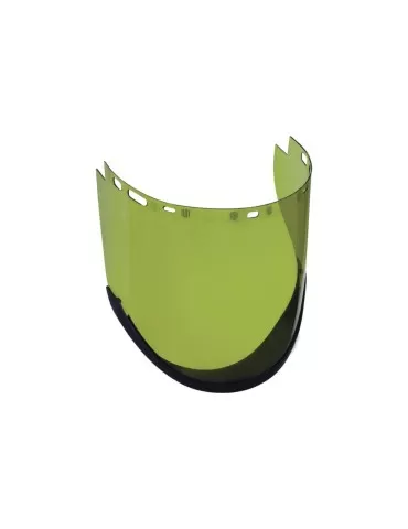 Green polycarbonate injected visor &quot;visor flash&quot;