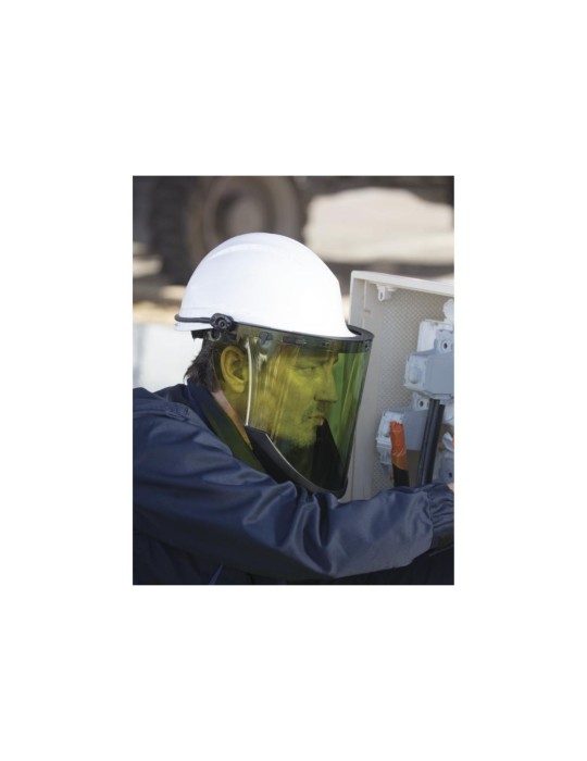 Grünes Polycarbonat-injiziertes Visier "Visor Flash"