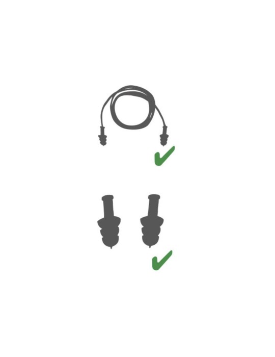 Bag of 10 pairs of reusable earplugs "Conicifir10"