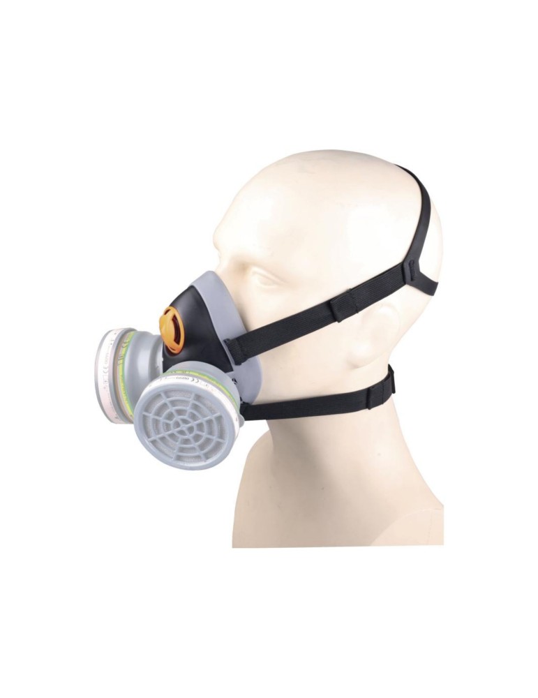 Semi maschera Delta Plus in polipropilene rivestito in termoplastica