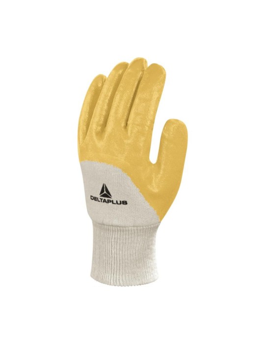 Guanti Delta Plus in nitrile leggero e polsino in dorso crosta