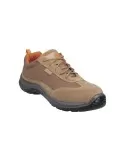 Scarpe basse in pelle scamosciata e poliestere beige asti s1p