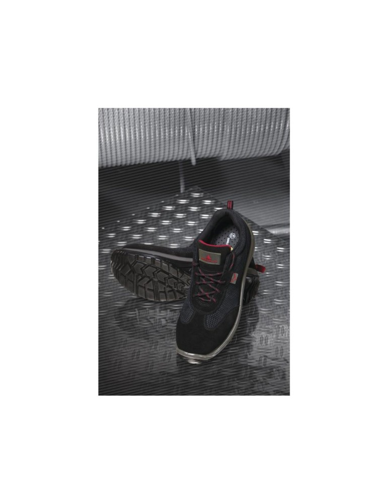 Scarpe basse in pelle scamosciata e poliestere grigio/blu asti s1p