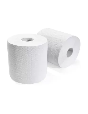 Pack de toallas de cocina de rollos de bobina de celulosa pura en 2 rollos