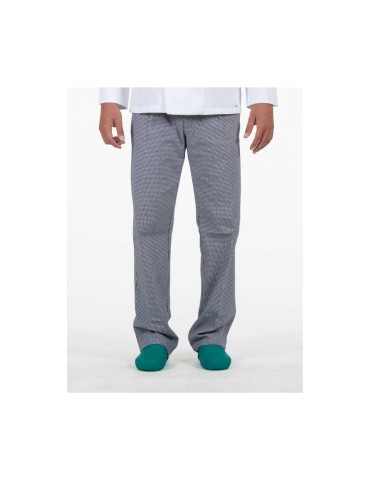 Checkered chef's trousers 100% cotton