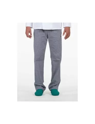 Checkered chef's trousers 100% cotton