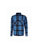 Chemise de travail bleue à carreaux u-power