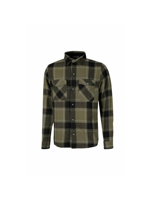 Chemise de travail u-power à carreaux vert foncé