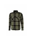 Camicia da lavoro U-Power a quadri verde scuro
