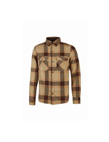 Chemise de travail à carreaux jaune et marron u-power