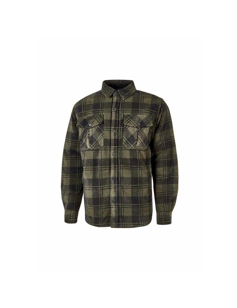 Chemise de travail verte u-power carreaux