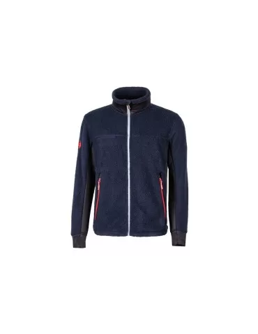 Zip Fleece Fleece Sweatshirt u-power Bark Deep Blue EX277DB