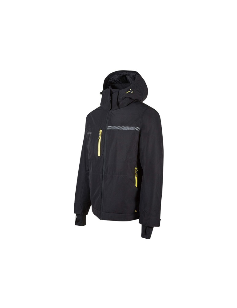 Chaqueta de trabajo de FU255BC de carbono negro repelente al agua Wink u-power