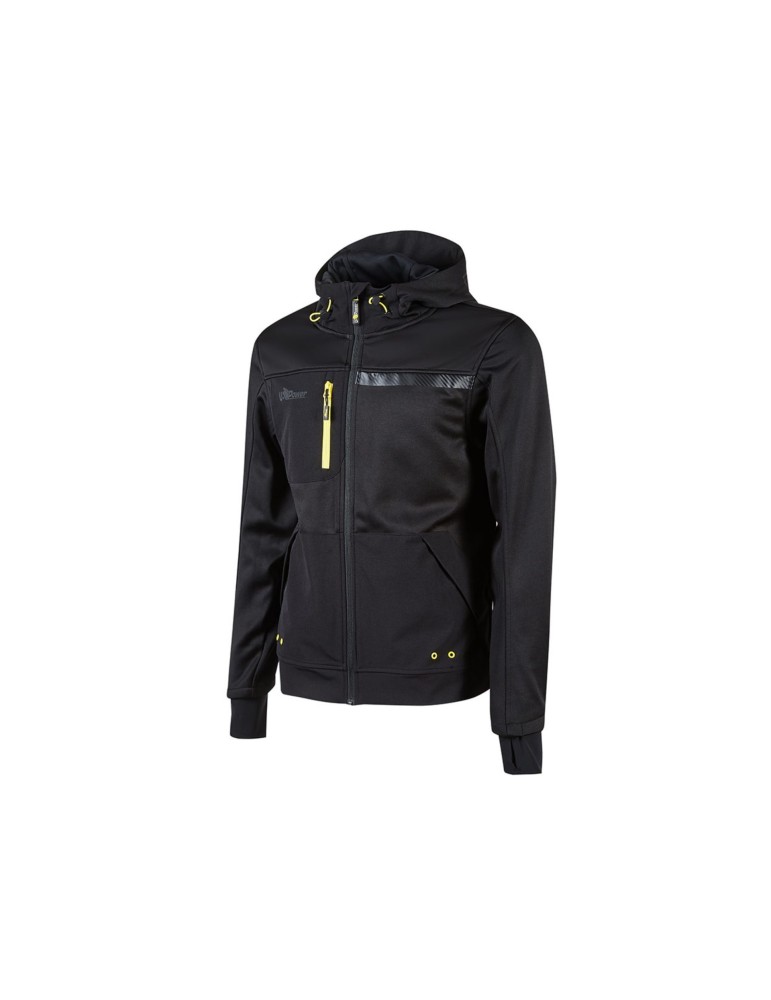 UPower Galaxy Open Sweatshirt Black Carbon FU275BC