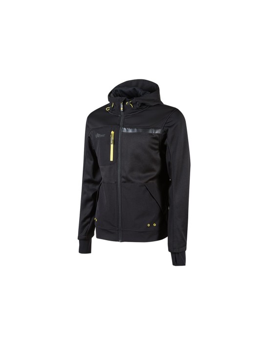 UPower Galaxy Open Sweatshirt Black Carbon FU275BC