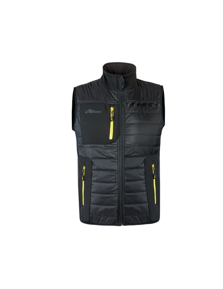 u-power Wall Water Repellent Work Vest Black Carbon FU278BC u-power Wall Water Repellent Work Vest Black Carbon FU278BC