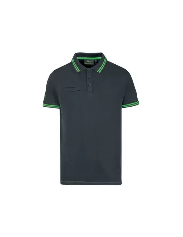 Polo manica corta UPower Way Asphalt Grey Green EY264RL