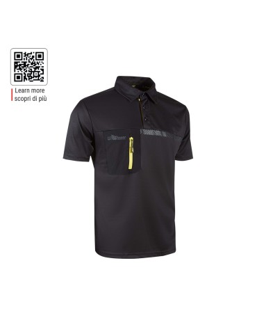 T-shirt da lavoro U Power Libra Black Carbon FU249BC 2