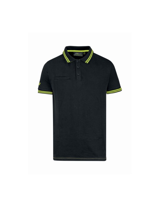 Poloshirt mit kurzen Ärmeln U-power schwarz
