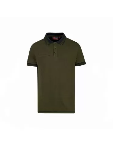 Polo manica corta UPower Way Dark Green EY264DG