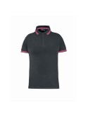 Polo manica corta UPower Way woman Grey Fucsia EY264GF
