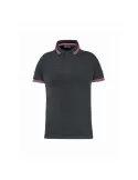 Polo manica corta UPower Way woman Grey Fucsia EY264GF
