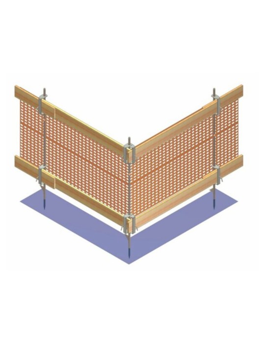 Picchetto per recinzione da cantiere h 1735 cm