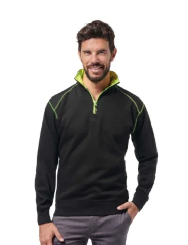 Felpa con rinforzo ai gomiti