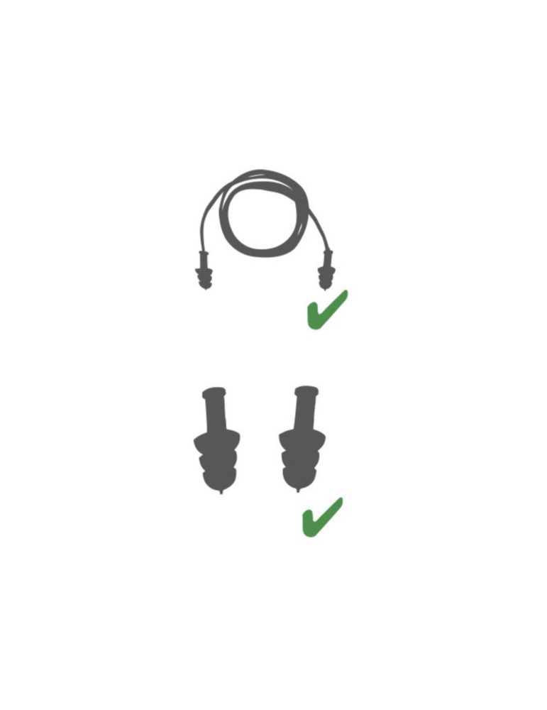 Bag of 10 pairs of reusable earplugs "Conicifir10"