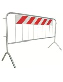 Modular barrier 110x200 with reflective panel complete with normal legs