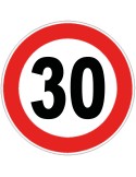 Disco diam. 60 cm classe 1 fig. 50 &quot; limite massimo di velocit&agrave; 30km/h &quot;