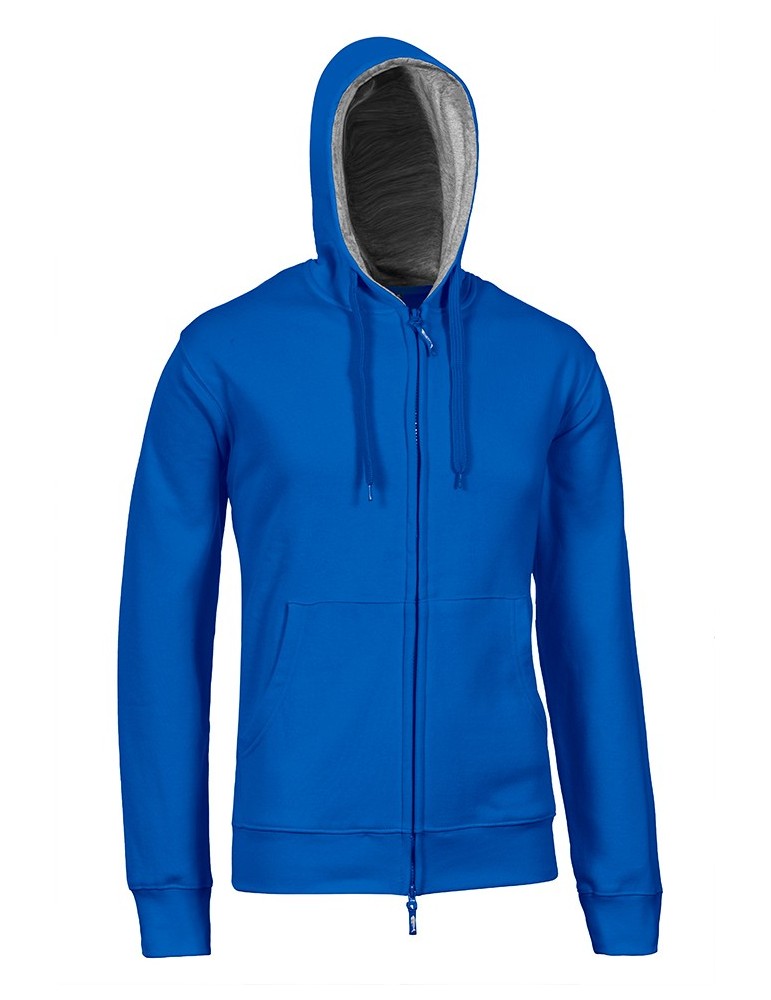 Sweatshirts FULL ZIP HOODED SWEATSHIRT ATHENA ROYAL BLUE by SOCIM