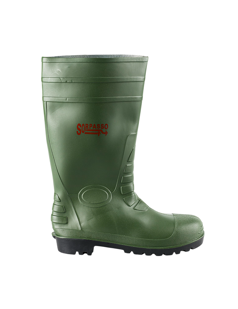 Socim Sottozero-Sicherheitsstiefel aus grünem PVC