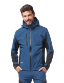 Giubboni - giacche - gilet GIACCA SOFT SHELL BLU OCEANO CAPPUCCIO S...