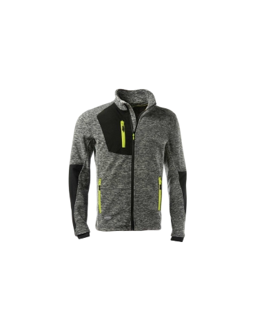 Sweat en micropolaire gris et noir Logica