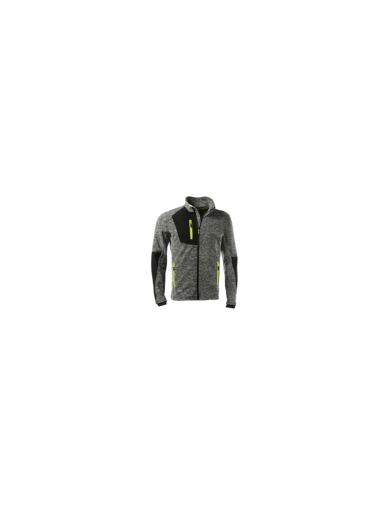 Logica grauer und schwarzer Microfleece-Pullover