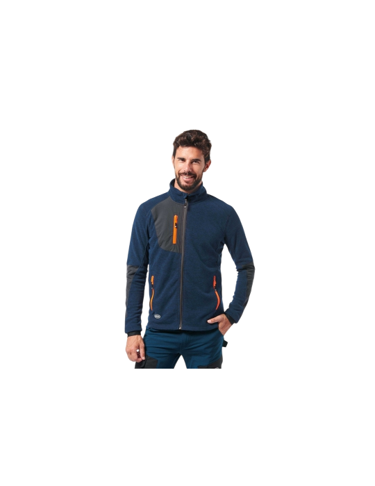 Sweatshirts OCEAN BLUE slub microfleece sweatshirt from GUANTIFICIO SENESE Sweatshirts OCEAN BLUE slub microfleece sweatshirt from GUANTIFICIO SENESE