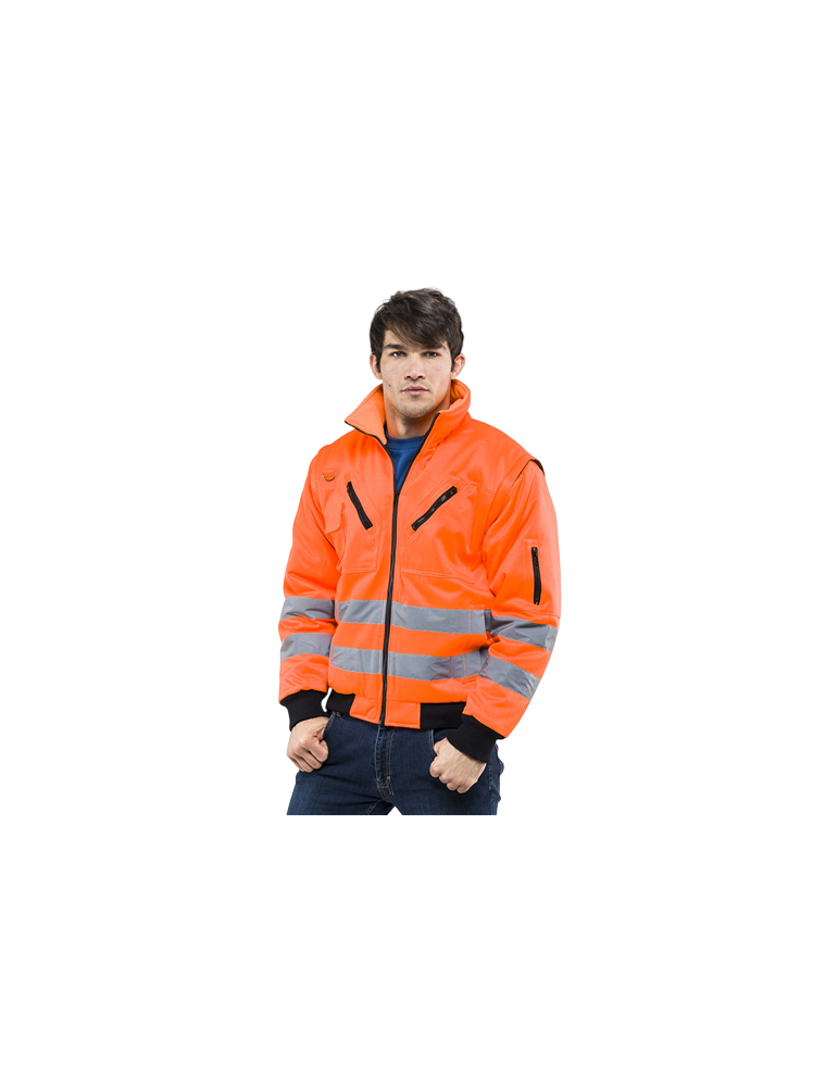 Chaqueta de alta visibilidad SOCIM Sottozero Cantoniere naranja sin mangas 2380