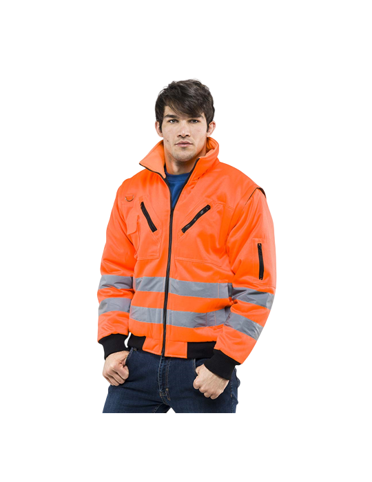 Hochsichtbare Jacke SOCIM Sottozero Cantoniere orange ärmellose 2380