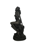 Künstlerische HALBNACKTE FRAU-STATUE AUS LAVASTEIN des Panza srl