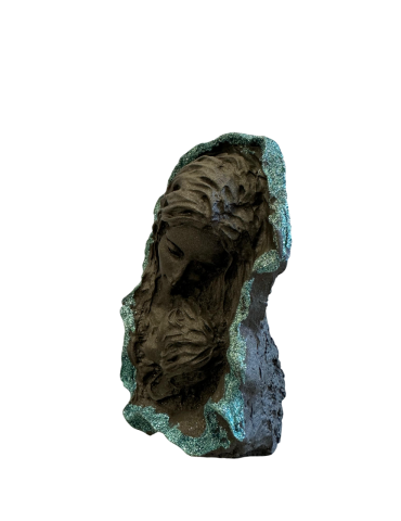 Religiosi STATUA MADONNA CON IL BAMBINO NELLA ROCCIA IN PIETRA LAVI... 2