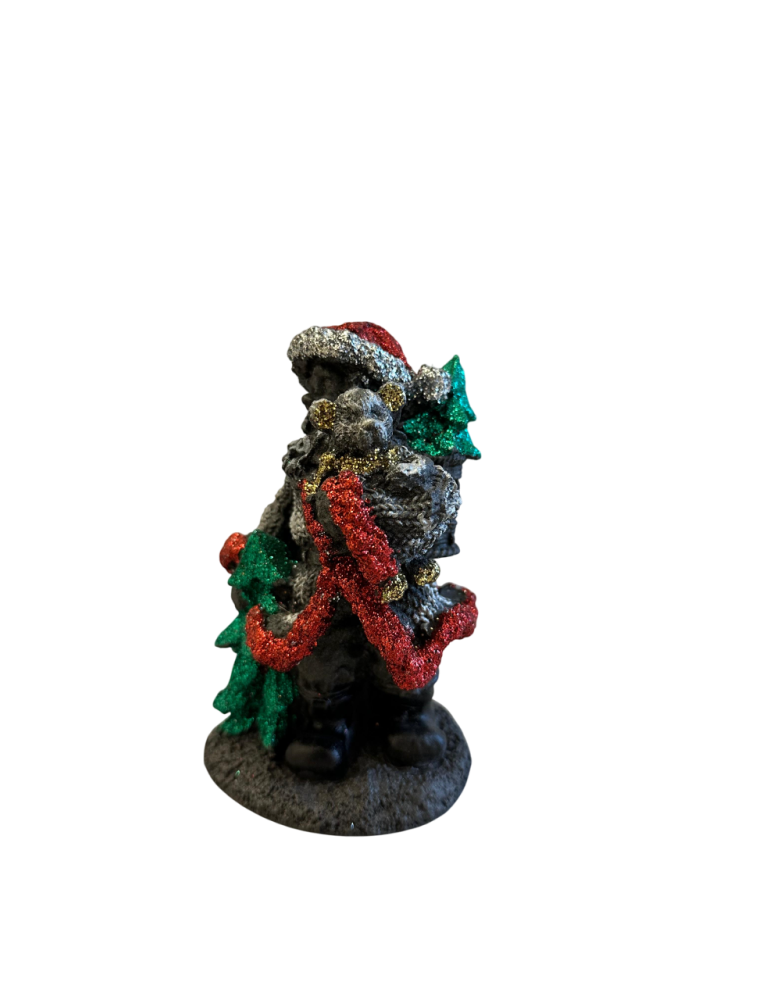 Artistic STATUE OF SANTA CLAUS WITH TEDDY BEAR AND STONE TREE Artistic STATUE OF SANTA CLAUS WITH TEDDY BEAR AND STONE TREE