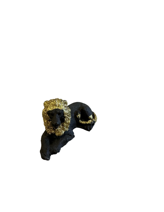 Künstlerische FIGUR DES KLEINEN LÖWEN AUS LAVASTEIN des Panza srl