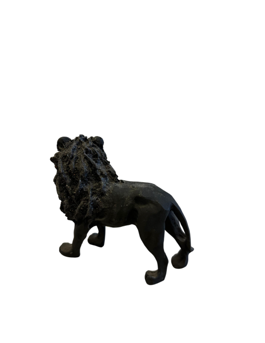 Statue artistique du lion en pierre de lave de la Panza srl