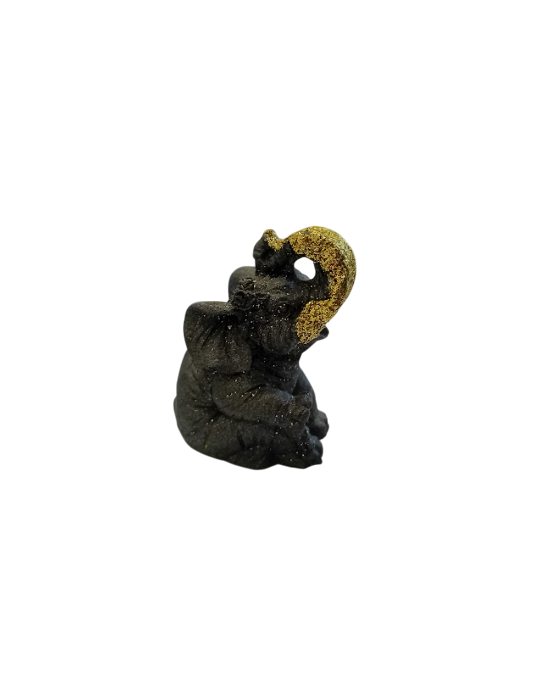 Figura artística de elefante en piedra volcánica del Panza srl