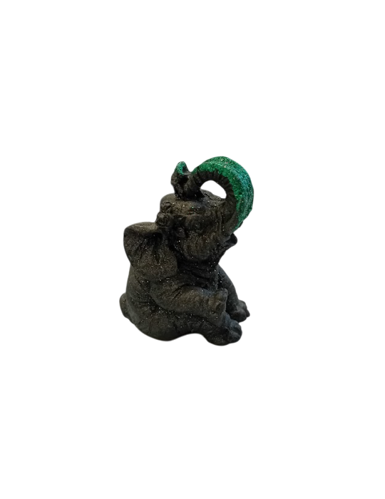 Künstlerische ELEFANTENFIGUR AUS LAVASTEIN des Panza srl