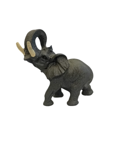 Artiste GRANDE STATUE D’ÉLÉPHANT EN PIERRE DE LAVE du Panza srl